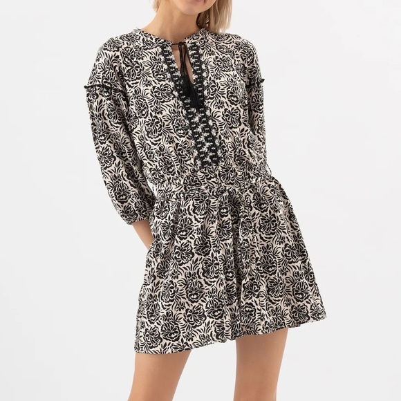 Zara Pants - Zara floral printed linen blend romper